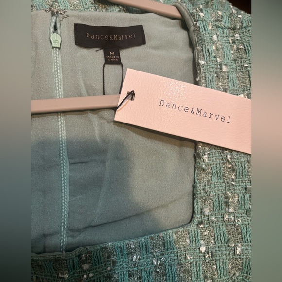 Dance & Marvel Tweed Pocketed Tiered Babydoll Dress NWT - Picture 3 of 4